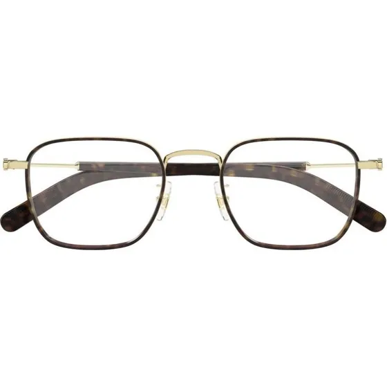 Montblanc MB0424O Lunettes de Vue Carrées Dorées pour Homme