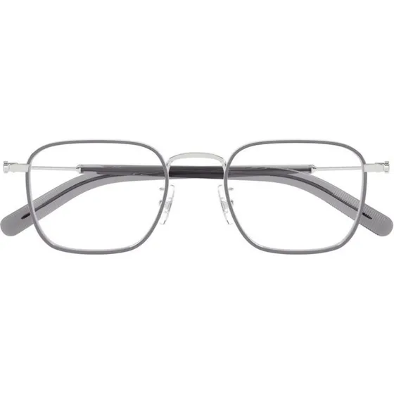 Montblanc MB0424O Lunettes de Vue Homme Argent Carrées 50mm