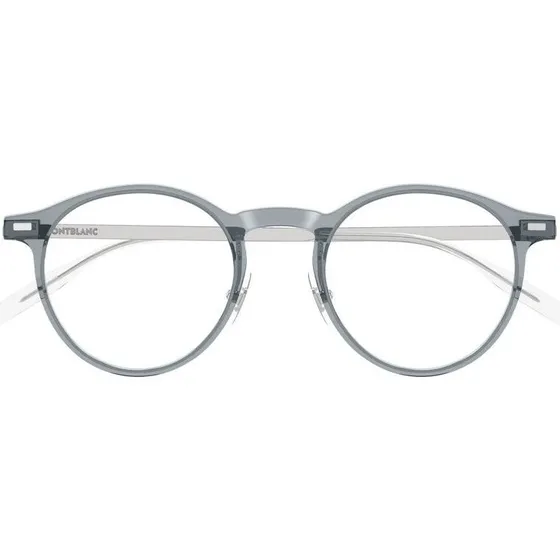 Montblanc MB0426O Lunettes de Vue Homme Rondes Grises 48mm