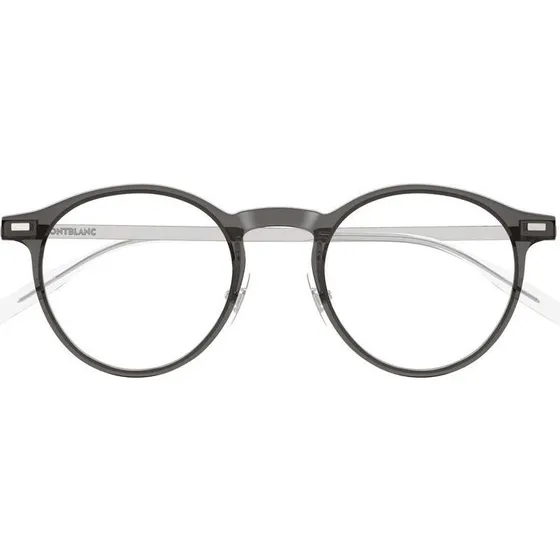 Montblanc MB0426O Lunettes de Vue Homme Rondes Grises 48mm