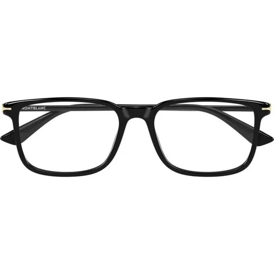 Montblanc MB0437O Lunettes de Vue Homme Rectangulaires Noires 56mm