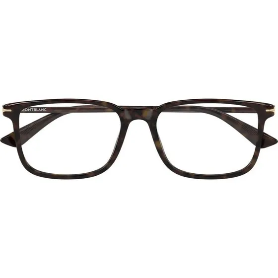 Montblanc MB0437O Lunettes de Vue Homme Rectangulaires Havana