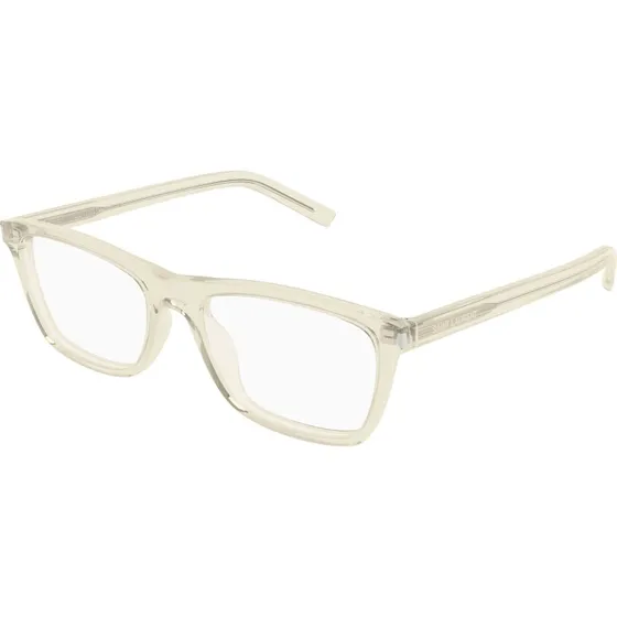 Saint Laurent Homme SL 841 004 - Lunettes Optiques Carrées Jaune Transparent