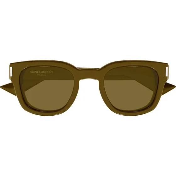 Saint Laurent SL 838 Lunettes de Soleil Pantos Marron 49mm