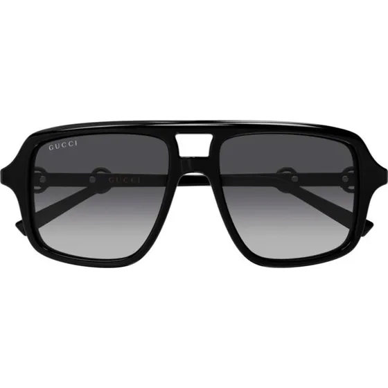 Gucci GG2052S Lunettes de Soleil Pilote Femme - Noir/Gris 53mm