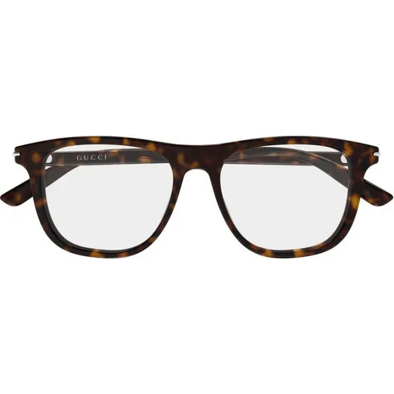 Gucci GG2130O Lunettes de Vue Homme Carrées Havana 53mm