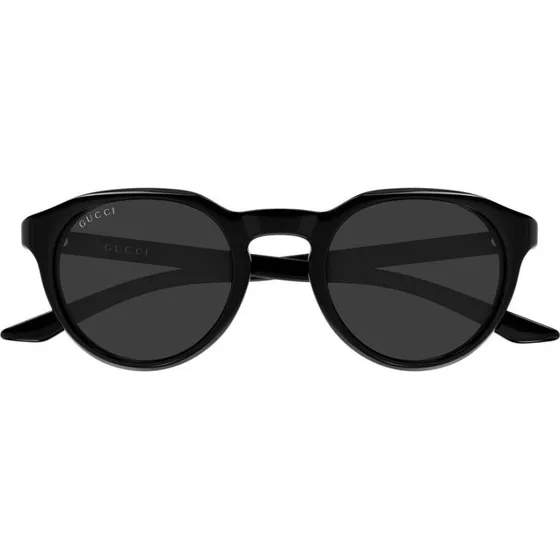 Gucci GG2079S Lunettes de Soleil Homme Rondes Noires et Grises