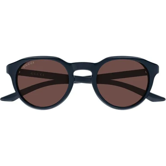 Gucci GG2079S Lunettes de Soleil Homme Rondes Bleues et Marron