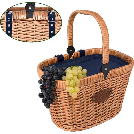 Les Jardins de la Comtesse Panier Vélo Isotherme Chantilly Bleu