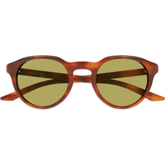 Gucci GG2079S Lunettes de Soleil Homme Rondes Havana Vert 48mm