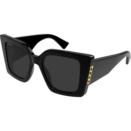Gucci GG2039S Lunettes de Soleil Papillon Noir et Gris