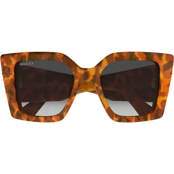 Gucci GG2039S Lunettes de Soleil Papillon Havana et Verres Gris