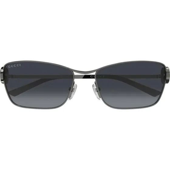 Gucci GG2045S Lunettes de Soleil Oeil de Chat Ruthénium Gris 58mm