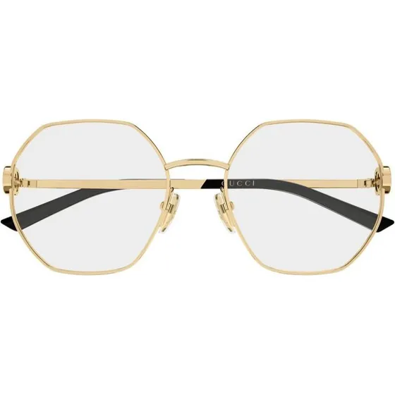 Gucci GG2048O Lunettes de Vue Géométriques Dorées pour Femme