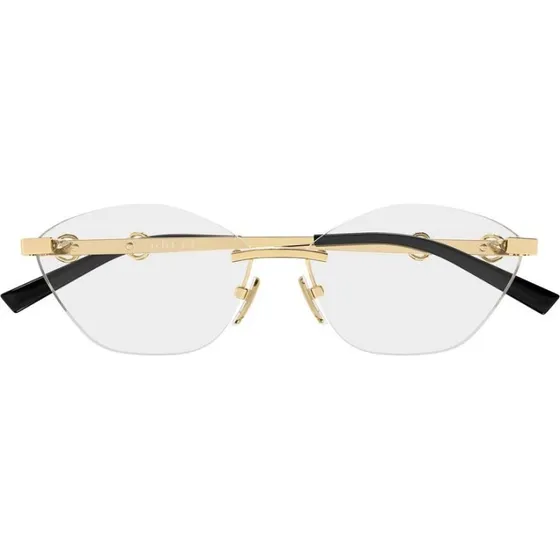 Gucci GG2050O-001 Lunettes de Vue Cat Eye Femme - Or