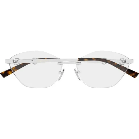 Gucci GG2050O Lunettes de Vue Femme Oeil de Chat Argent