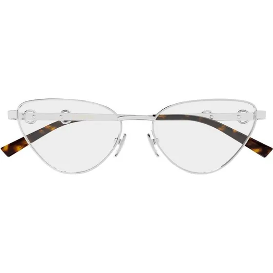 Gucci GG2054O Lunettes de Vue Femme Oeil de Chat Argentées 56mm