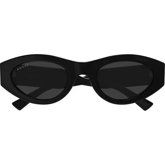 Gucci GG2065S Lunettes de Soleil Rondes Noires et Grises