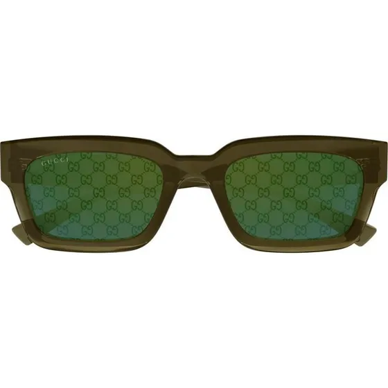 Gucci GG2069S Lunettes de Soleil Homme Carrées Vertes 53mm