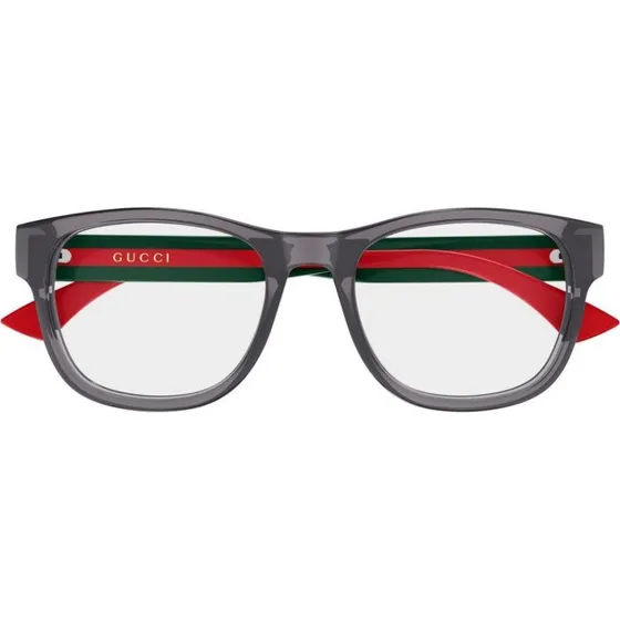 Gucci GG0004ONN Lunettes de Vue Homme Carrées Grises 53mm