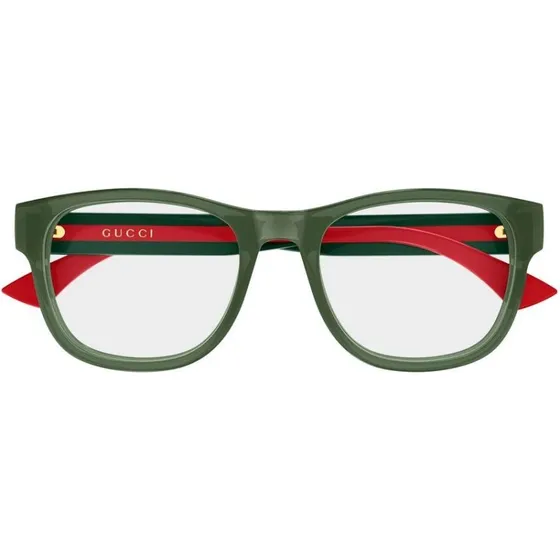 Gucci GG0004ONN Lunettes de Vue Homme Carrées Vert 53mm