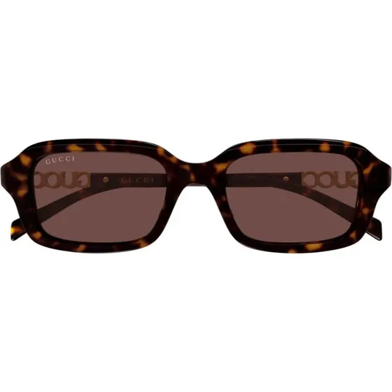 Gucci GG2152S Lunettes de Soleil Carrées Havana Marron 50mm