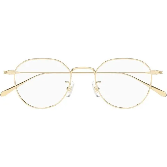 Montblanc MB0476OA Lunettes de Vue Homme Rondes Dorées 49mm