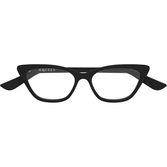 Alexander McQueen AM0560O Lunettes de Vue Œil de Chat Noir