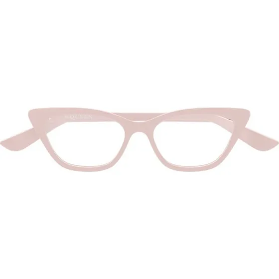 Alexander McQueen AM0560O Lunettes de Vue Femme Œil de Chat Rose