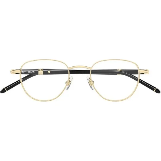 Montblanc MB0486O Lunettes de Vue Rondes Dorées pour Homme