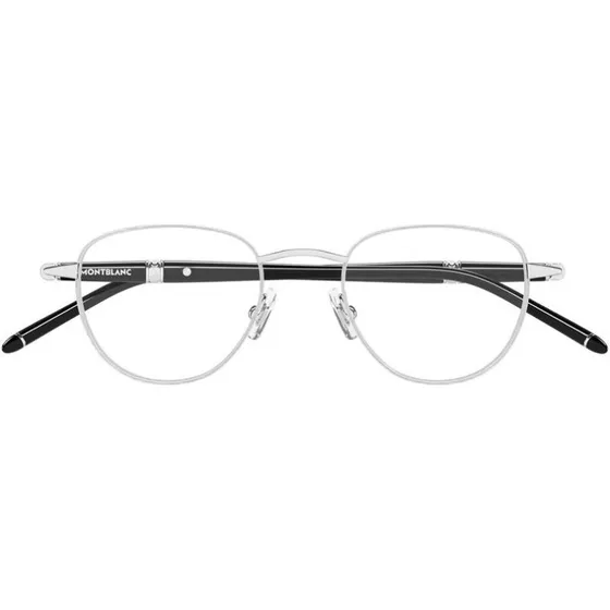 Montblanc MB0486O - Lunettes de vue rondes en métal argent