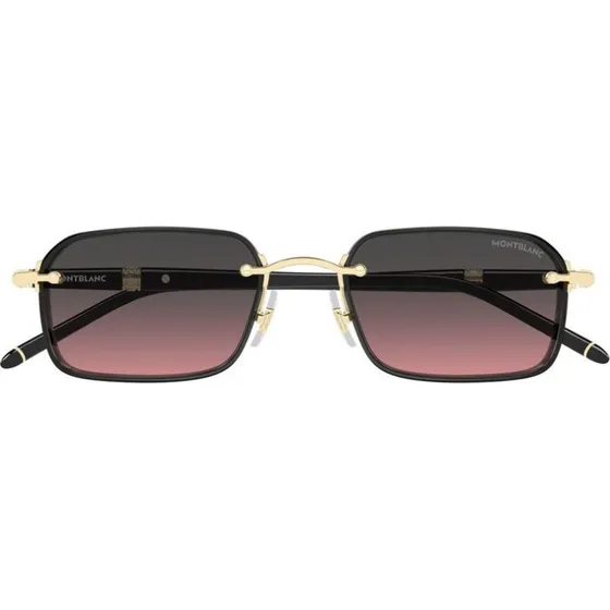 Montblanc MB0483S Lunettes de Soleil Homme Rectangulaires Violet 54mm