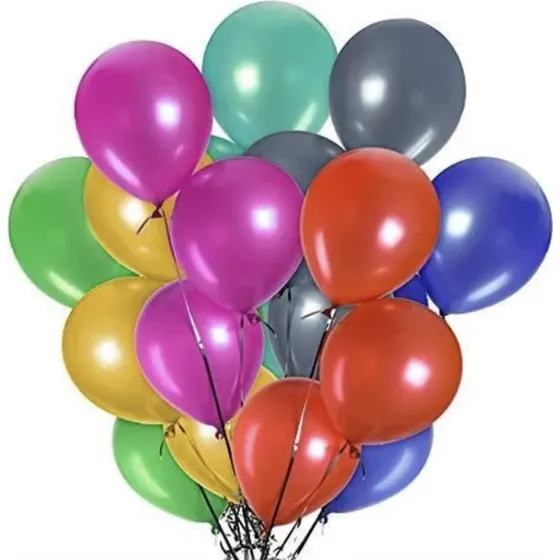 Set de 100 ballons latex 30 cm multicolores