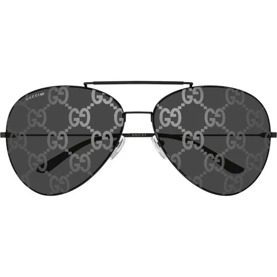 Gucci GG2172S Lunettes de Soleil Pilote en Métal Ruthénium