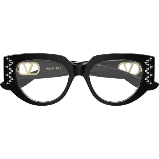 Valentino VG0004O Lunettes de Vue Femme Oeil de Chat Noir 52mm