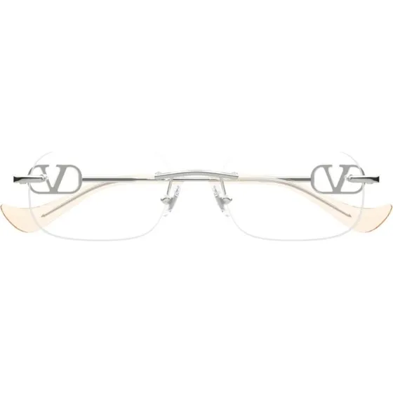 Valentino VG0034O Lunettes de Vue Rondes Argentées 53mm