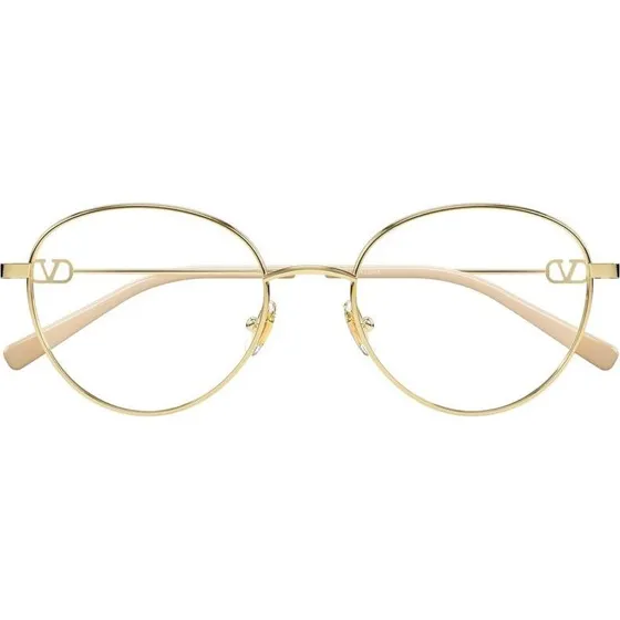 Valentino VG0031O Lunettes de Vue Rondes Dorées 52mm