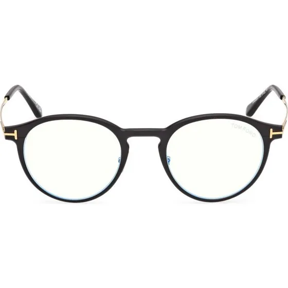 Tom Ford FT6088-B Blue Block Lunettes de Vue Homme Rondes Noires