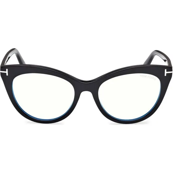 Tom Ford FT6091-B Blue Block Lunettes de Vue Œil de Chat Noir 53mm