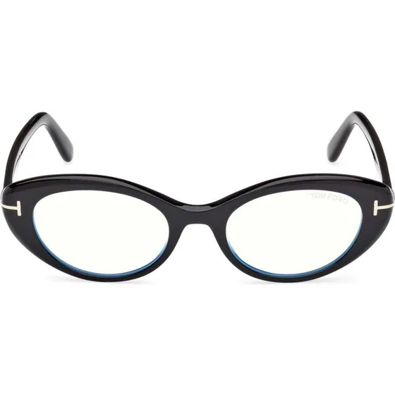 Tom Ford FT6092-B 001 : Montures Optiques Rondes en Acétate Noir