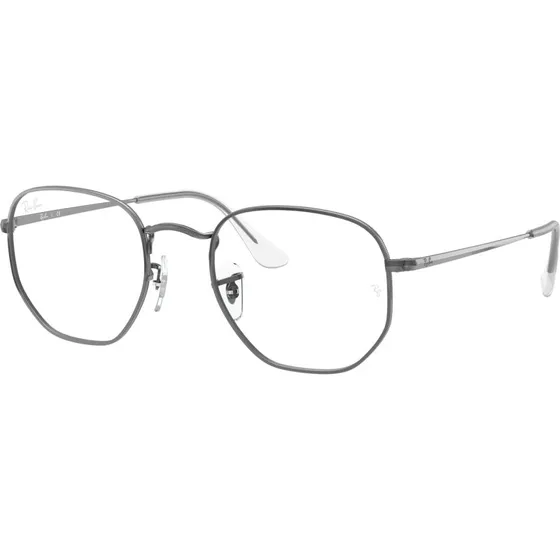 Ray-Ban RX 6448 Lunettes de Vue Hexagonales Unisexe Ruthénium