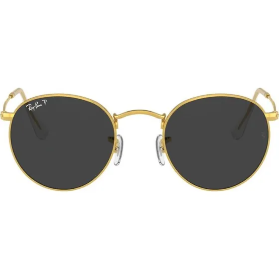 Ray-Ban Round Metal RB3447 Lunettes de Soleil Polarisées Or/Gris