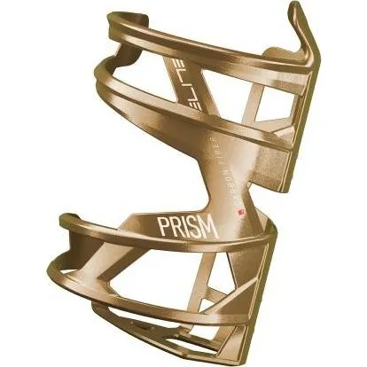 Elite Prism Porte-Bidon Carbone Gauche Or