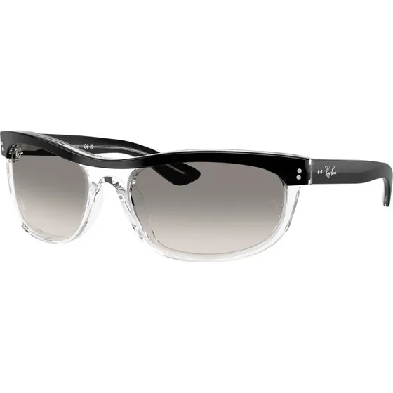 Ray-Ban RB2489 Balorama Lunettes de Soleil Carrées Acétate Noir/Gris