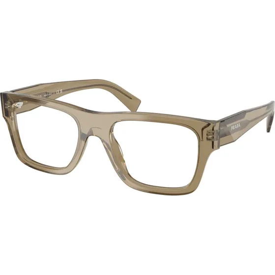 Prada Homme PR C01V Montures Optiques en Acétate Marron
