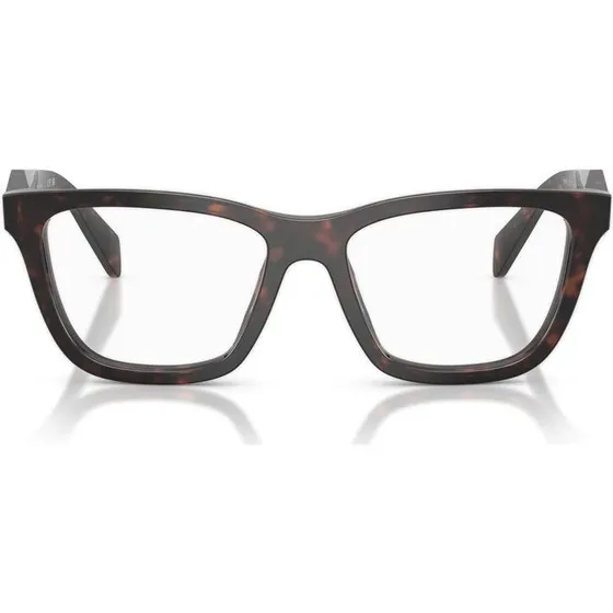 Prada PR C10V Lunettes de Vue Femme Carrées Havane 54mm
