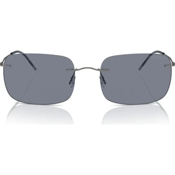 Giorgio Armani AR 1512M Lunettes de Soleil Homme Argentées et Bleues