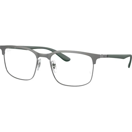 Ray-Ban RX6518 Montures Optiques Carrées en Métal Gris