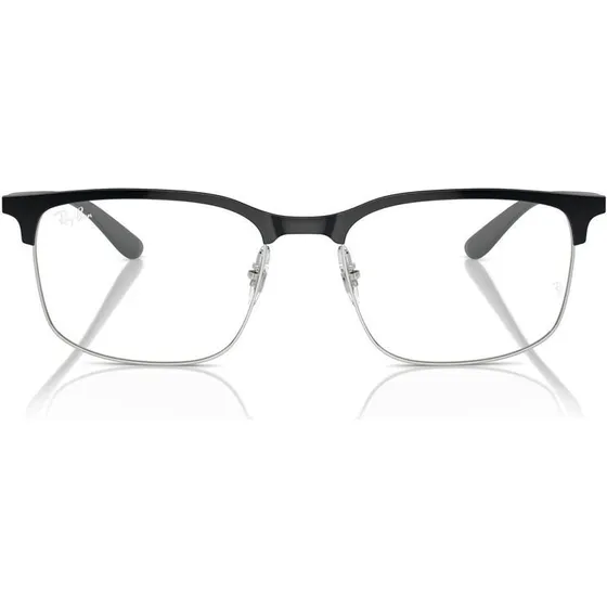 Ray-Ban RX 6518 Lunettes de Vue Carrées Unisexe Gris 55mm