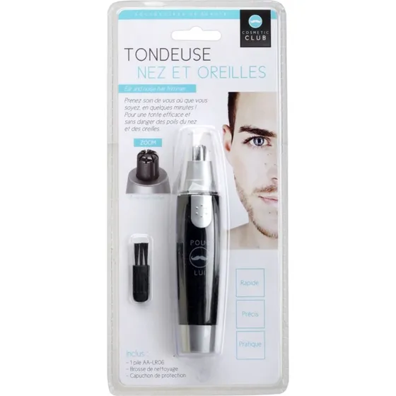 COSMETIC CLUB Tondeuse Sans Fil Nez & Oreilles